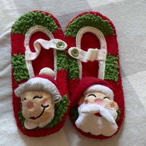 Santa and Mrs Clause slippers